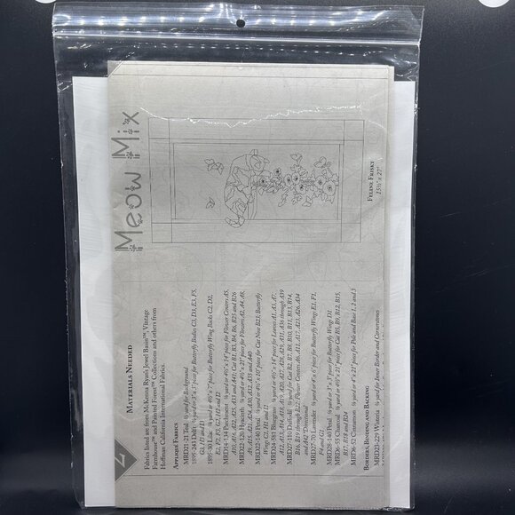McKenna Ryan Meow Mix “Feline Frisky” Applique Quilt Sewing Pattern Uncut FF - Picture 3 of 6